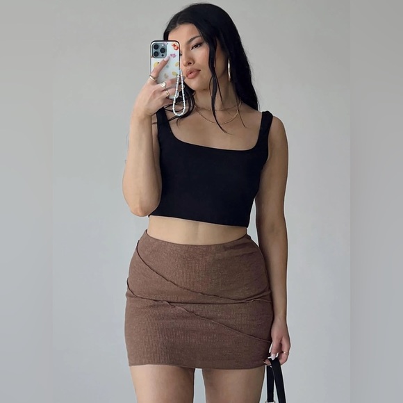 Princess Polly Dresses & Skirts - Oscar Mini Skirt Brown